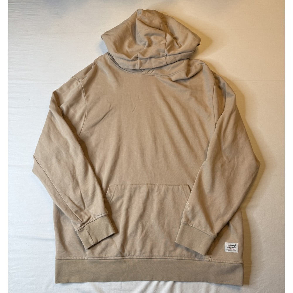 The Stronghold Hoodie Mens‎ XL Tan Pullover Los Angeles 1895 Patch Relaxed Fit